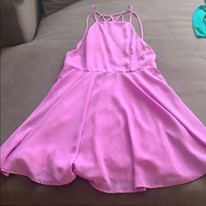 Thin strapped, back design, dress